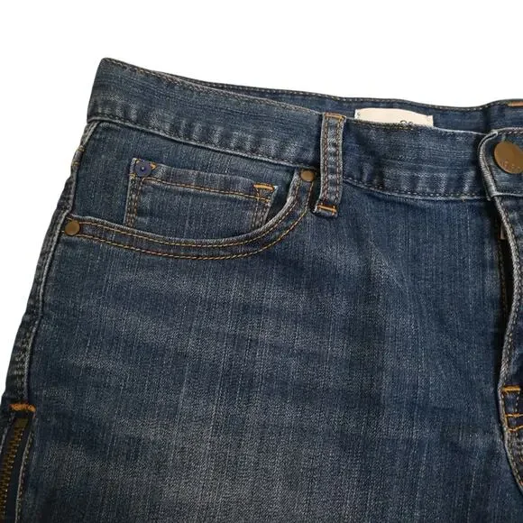 GAP 1969 Women's 29/8 Side Zip Cutoff Denim Jean Shorts - Picture 3 of 10